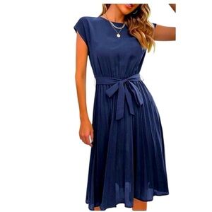 🌹ANNA-KACI CALIFORNIA PLEADED DRESS